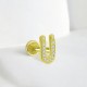 Glorria 14k Solid Gold Letter Ü Tragus Piercing