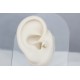 Glorria 14k Solid Gold Moon Star Tragus Piercing