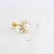 Glorria 14k Solid Gold Pearl Tragus Piercing