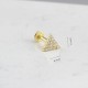 Glorria 14k Solid Gold Triangle Tragus Piercing