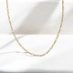 Glorria 14k Solid Gold Figaro Chain