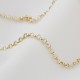 Glorria 14k Solid Gold Rolo Chain