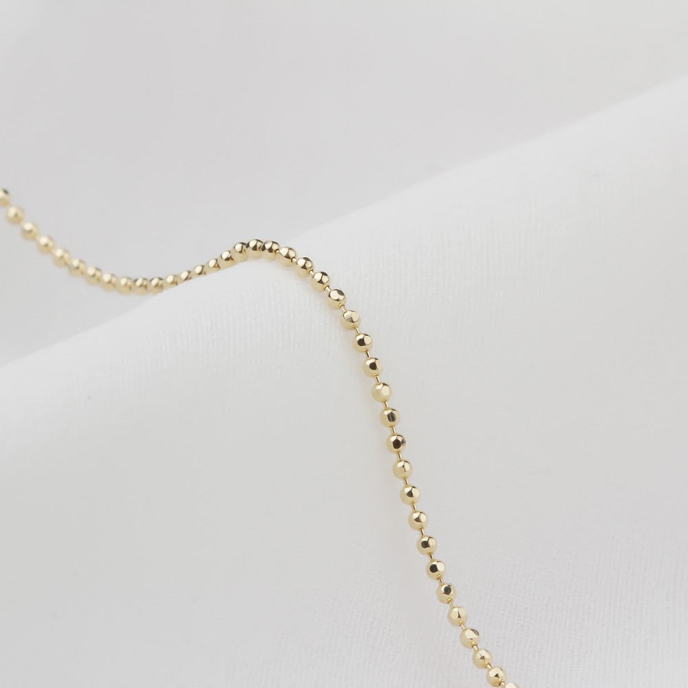 Glorria 14k Solid Gold Ball Chain