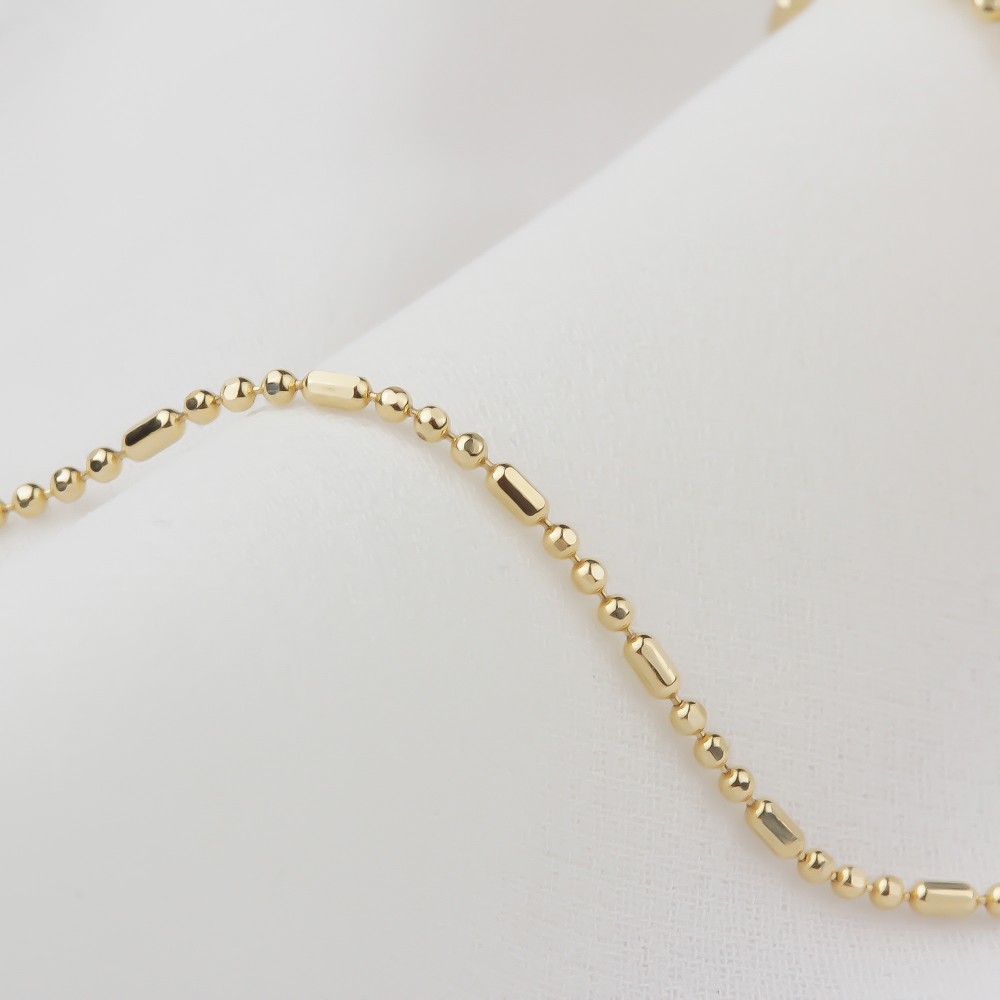 Glorria 14k Solid Gold Ball Chain