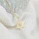 Glorria 925k Sterling Silver Star of David Necklace