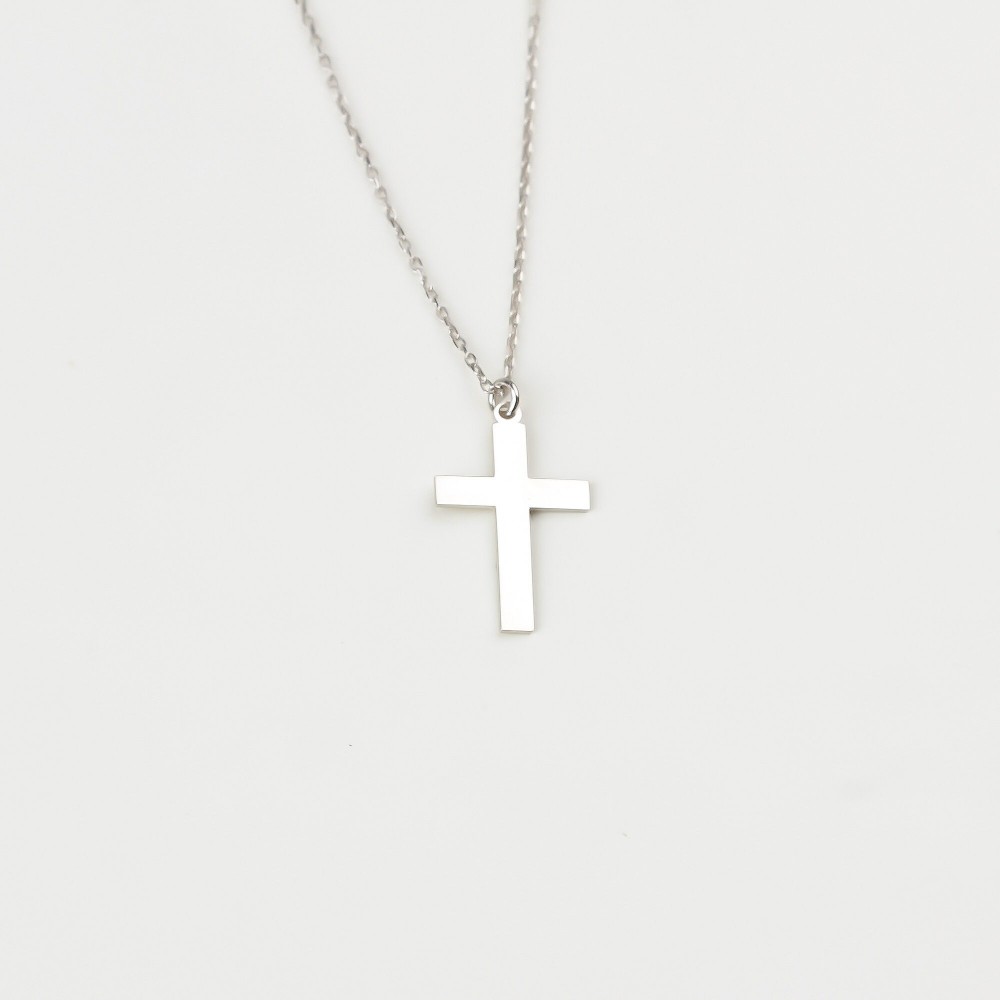 Glorria 925k Sterling Silver Cross Necklace