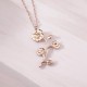 Glorria 925k Sterling Silver Personalized Birth Flower Necklace