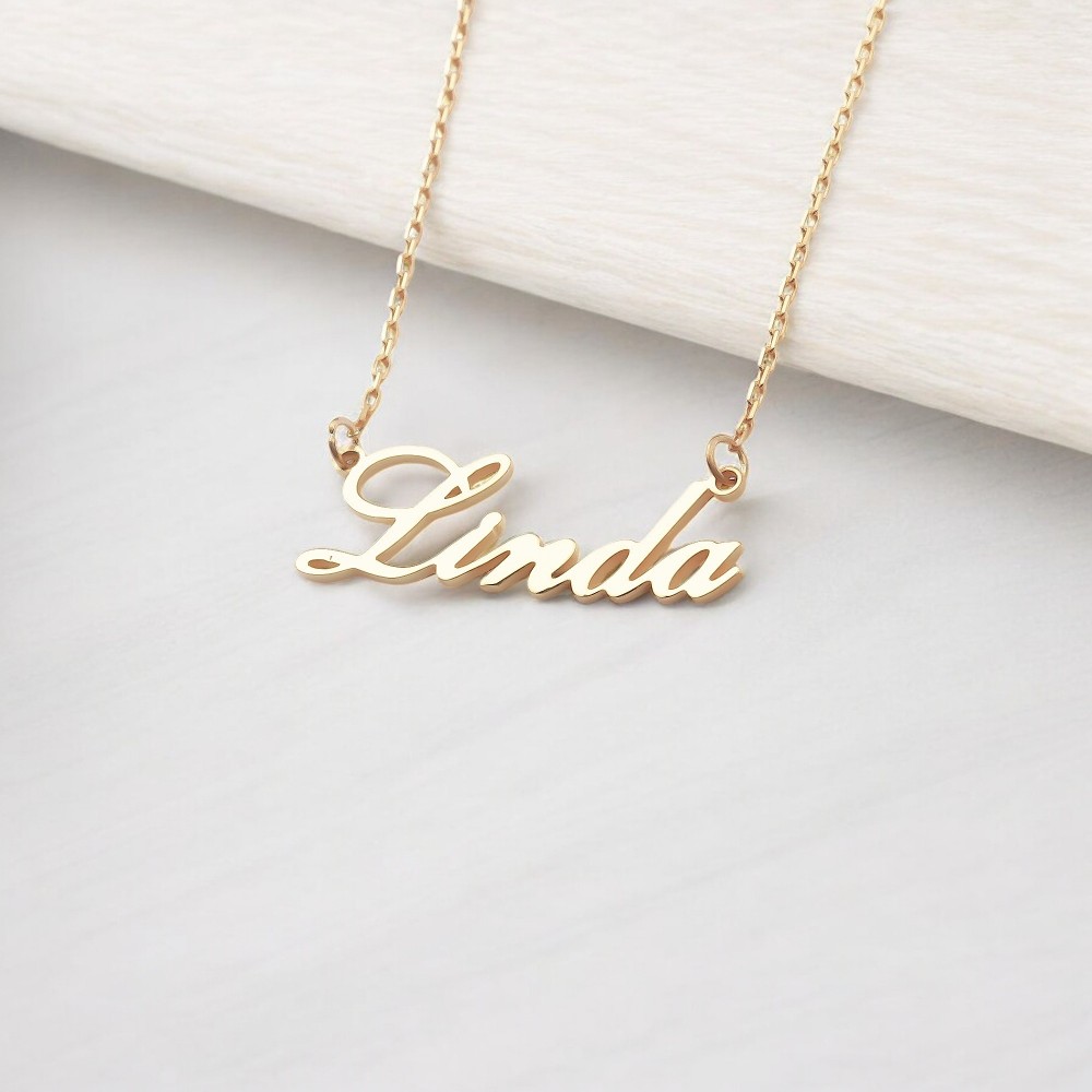 Glorria 925k Sterling Silver Personalized Name Necklace