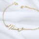 Glorria 925k Sterling Silver Personalized Name Bracelet