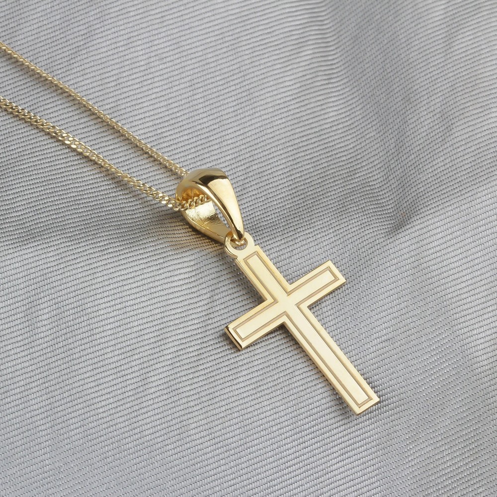 Glorria 925k Sterling Silver Cross Necklace