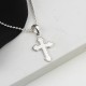 Glorria 925k Sterling Silver Cross Necklace