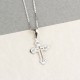 Glorria 925k Sterling Silver Cross Necklace