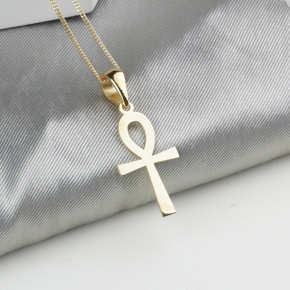 Glorria 925k Sterling Silver Ankh Necklace