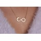 Glorria 925k Sterling Silver Infinity Necklace