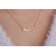 Glorria 925k Sterling Silver Personalized Name Heart Necklace