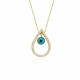 Glorria 14k Solid Gold Drop Necklace