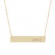 Glorria 925k Sterling Silver Personalized Letter Silver Necklace GLR668