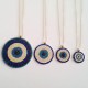 Glorria 14k Solid Gold Evil Eye Necklace