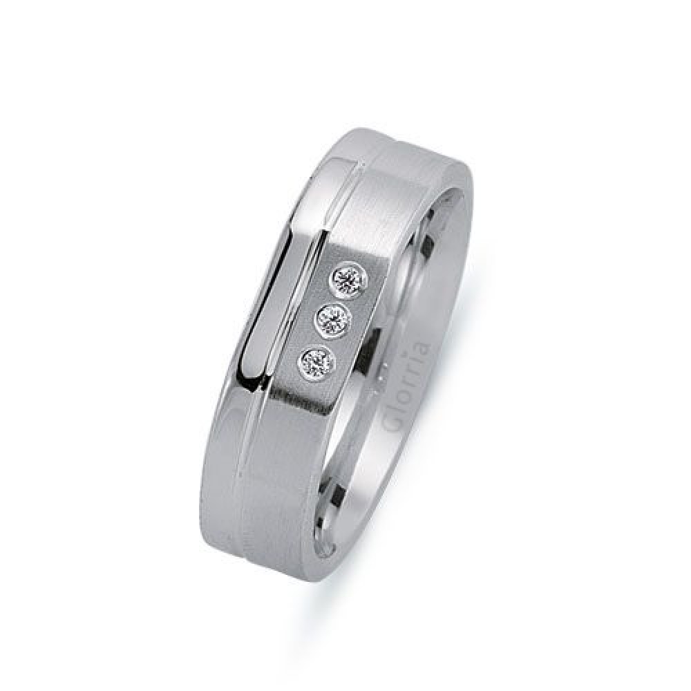 Glorria 925k Sterling Silver 5.5mm Woman Wedding Ring