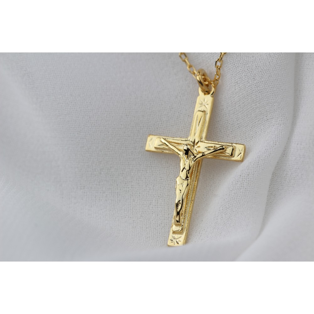 Glorria 925k Sterling Silver Cross Necklace