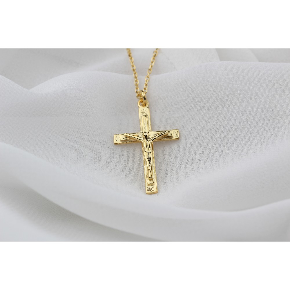 Glorria 925k Sterling Silver Cross Necklace