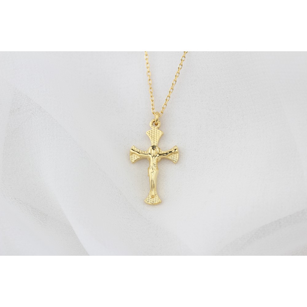 Glorria 925k Sterling Silver Cross Necklace