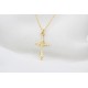 Glorria 925k Sterling Silver Cross and Virgin Mary Necklace