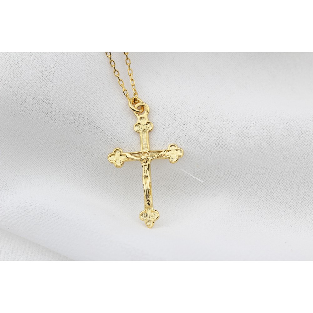 Glorria 925k Sterling Silver Cross Necklace