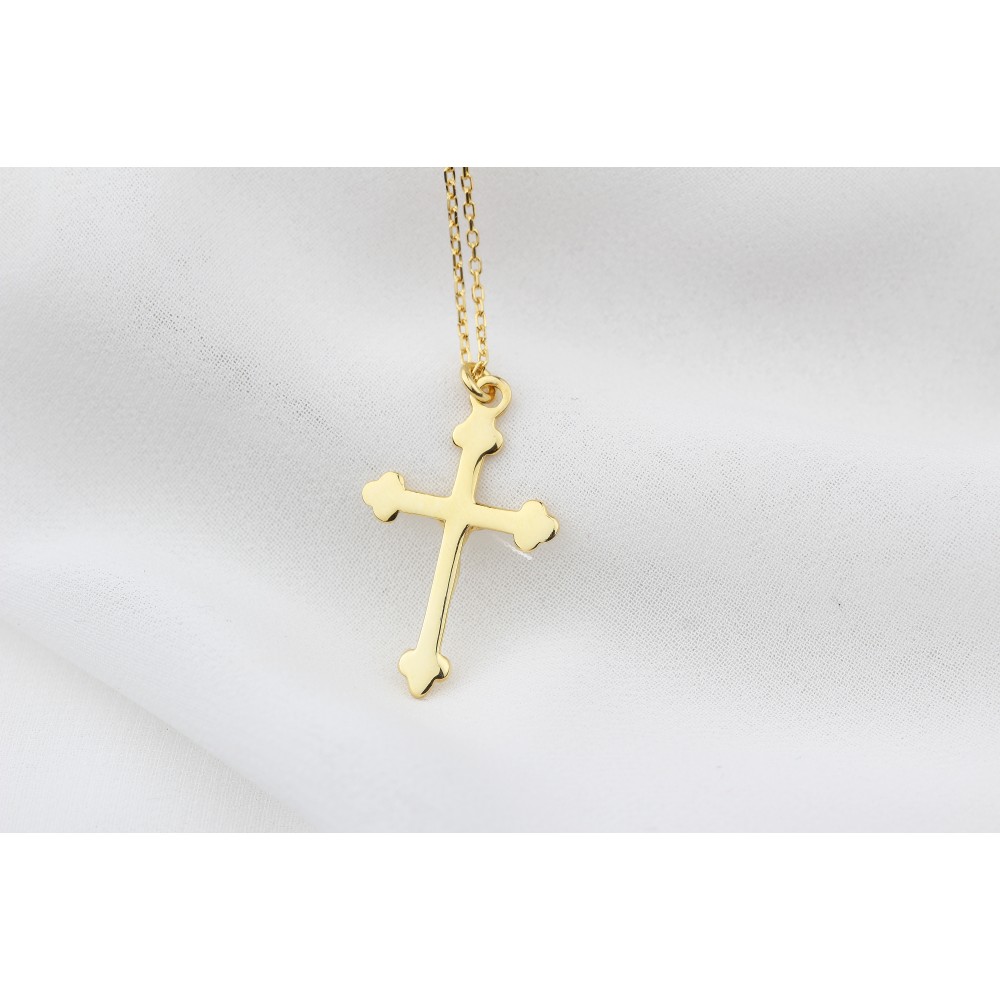 Glorria 925k Sterling Silver Cross Necklace