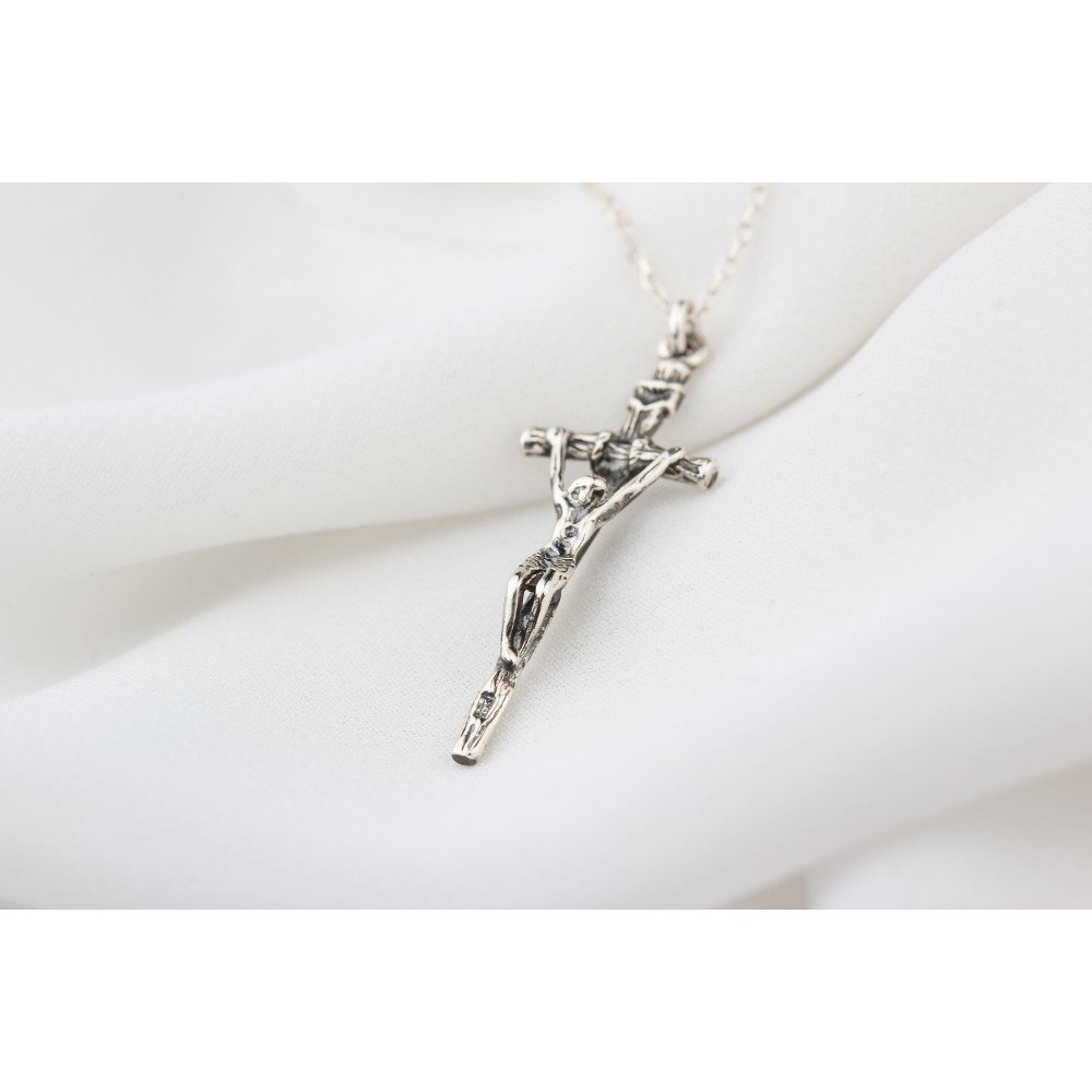 Glorria 925k Sterling Silver Cross Necklace