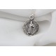 Glorria 925k Sterling Silver Saint Benedict Medal Necklace