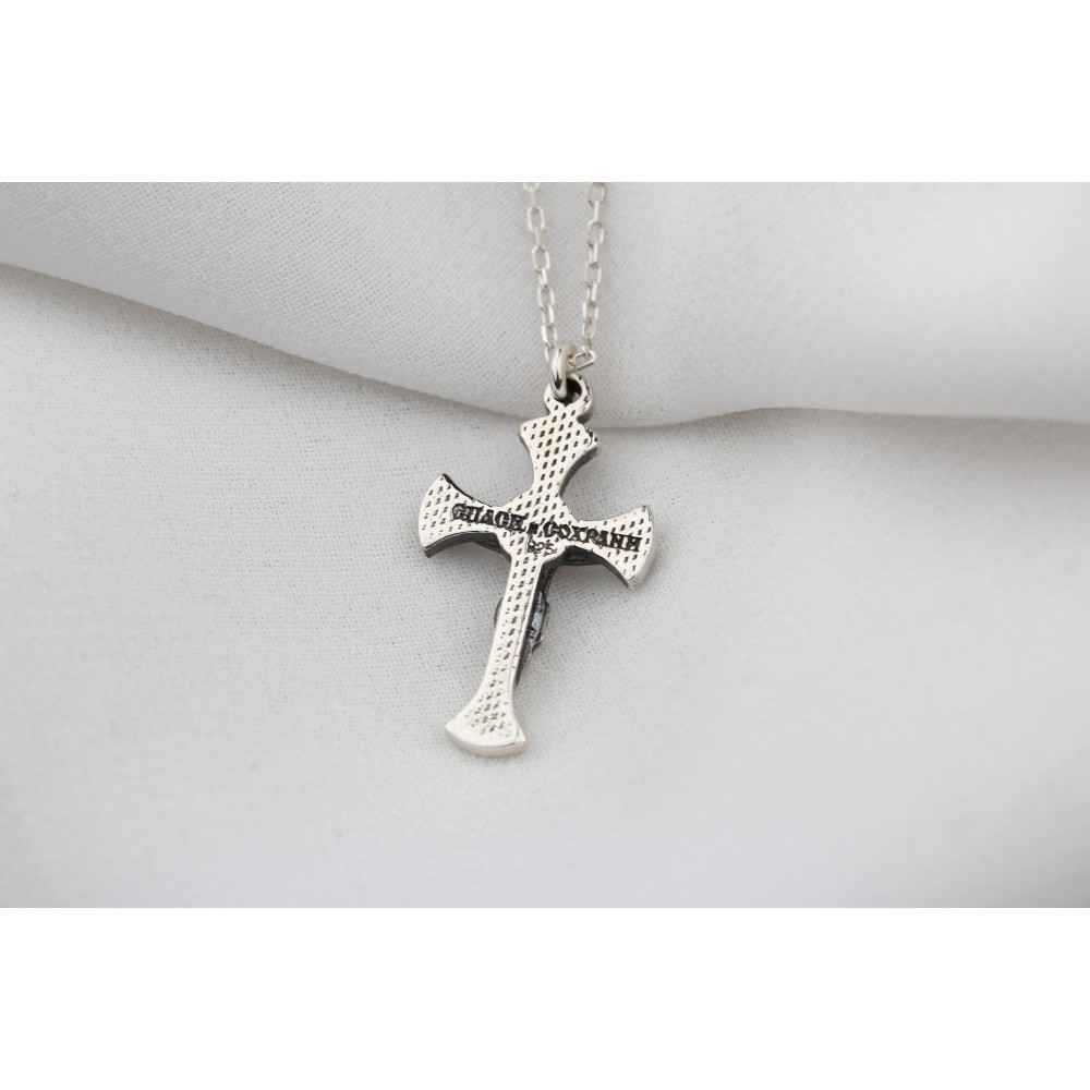 Glorria 925k Sterling Silver Cross Necklace