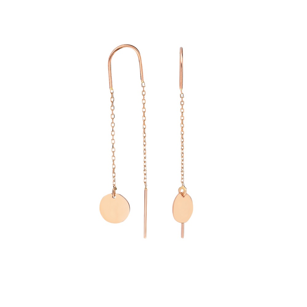 Glorria 14k Solid Gold Plate Earring