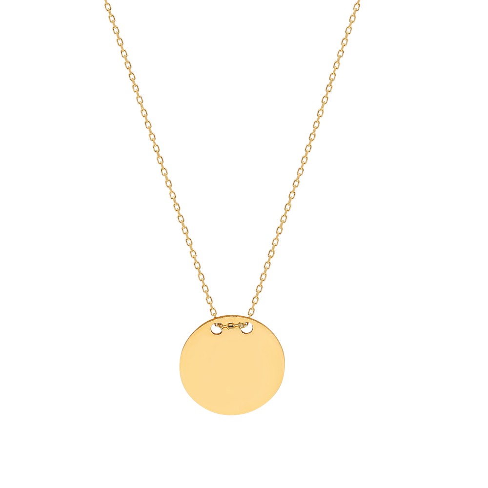 Glorria 14k Solid Gold Plate Necklace