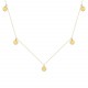 Glorria 14k Solid Gold Plaque Necklace