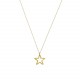 Glorria 14k Solid Gold Star Necklace