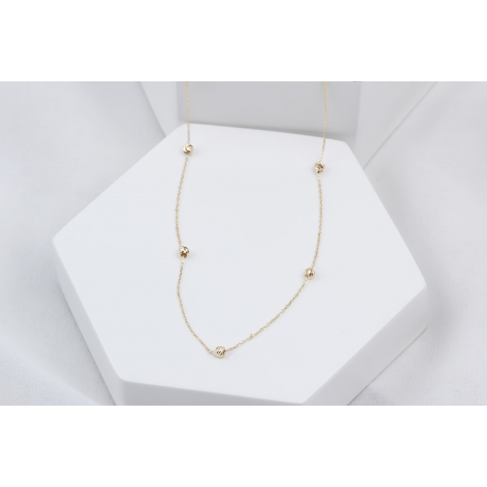 Glorria 14k Solid Gold Dorica Necklace