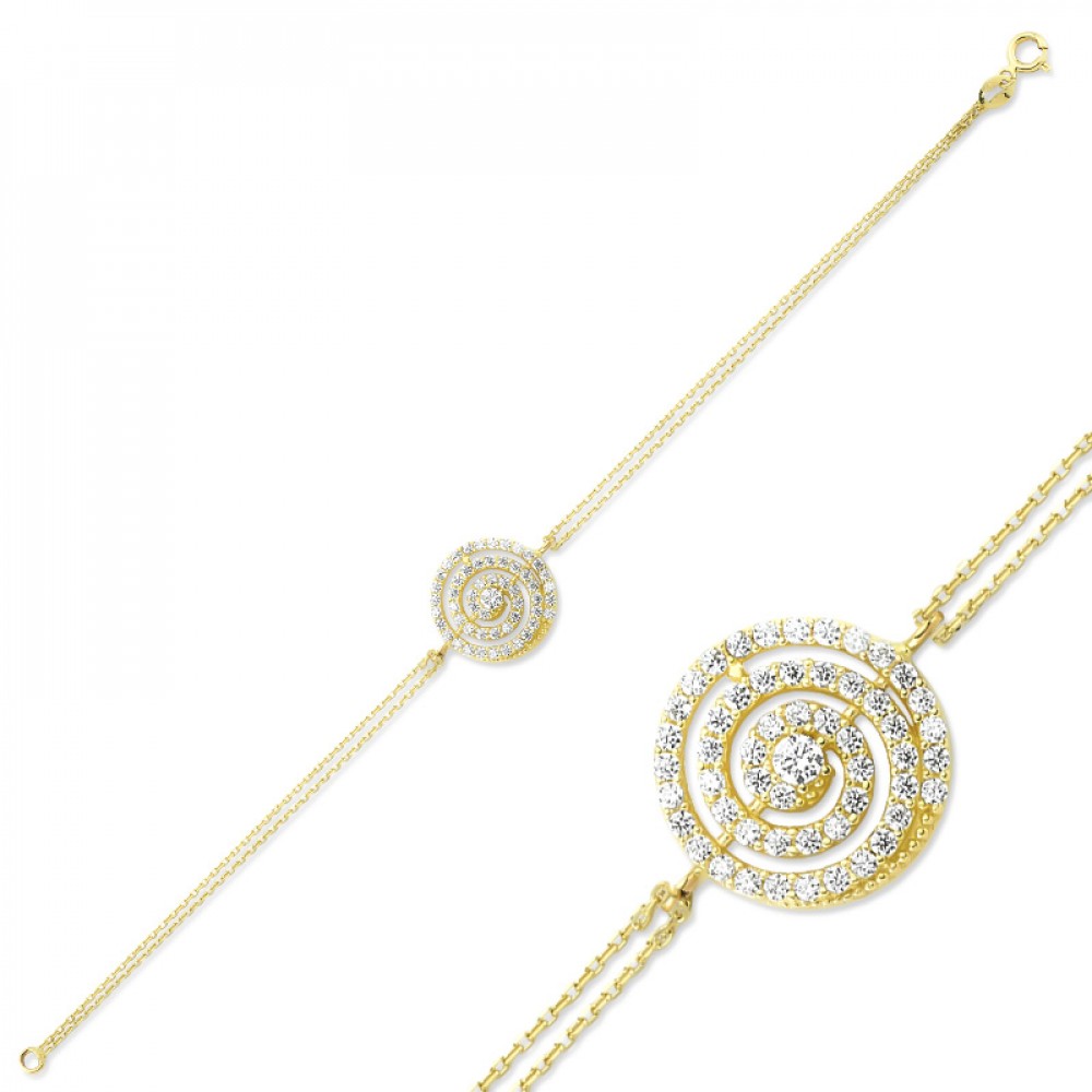 Glorria 14k Solid Gold Lava Bracelet